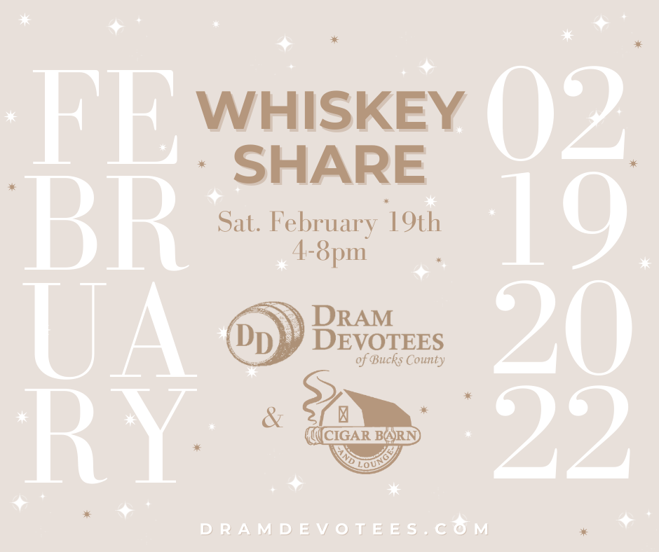 February Whiskey Share at the Cigar Barn